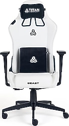 Titan Seat Beast Leather White Deri Oyuncu Koltuğu