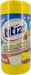 Titiz Perforeli Rulo 10 m Sarı Temizlik Bezi