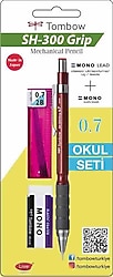 Tombow SH-300 Grip Bordo 0.7 mm Versatil Uçlu Kalem Seti