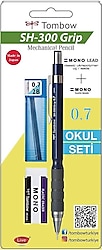 Tombow SH-300 Grip Lacivert 0.7 mm Versatil Uçlu Kalem Seti