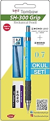 Tombow SH-300 Grip Mavi 0.7 mm Versatil Uçlu Kalem Seti