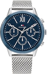 Tommy Hilfiger Morrison TH1710524 Hasır Kordon Gümüş-Mavi Erkek Kol Saati