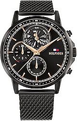 Tommy Hilfiger Stewart TH1710610 Hasır Kordon Siyah Erkek Kol Saati