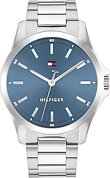 Tommy Hilfiger Bruce TH1710670 Çelik Kordon Gümüş-Mavi Erkek Kol Saati