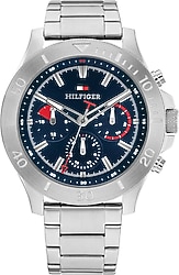 Tommy Hilfiger Bryan TH1792113 Çelik Kordon Gümüş-Mavi Erkek Kol Saati