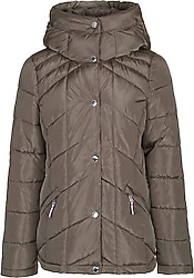 Tommy Hilfiger TW2MP915 Kapüşonlu Yeşil Kadın Şişme Mont
