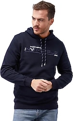 Tommy Life 87883-04 Kapüşonlu Lacivert Erkek Sweatshirt