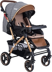Tommybaby Tornado Plus Gold Çift Yönlü Bebek Arabası Füme