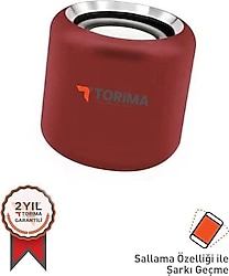 Torima D12 Kırmızı Bluetooth Hoparlör
