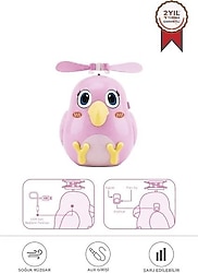 Torima F-31 Şarjlı Pembe El Tipi Vantilatör