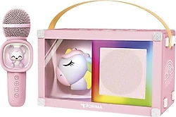 Torima KIDMIC-07 Unikorn Figürlü RGB Mikrofonlu Bluetooth Hoparlör