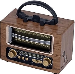 Torima NS-02 Ahşap Bluetooth Nostajik Radyo