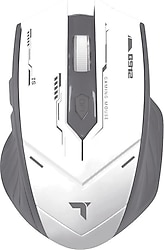 Torima TM-20 Beyaz-Gri Şarjlı Ergonomik Optik Kablosuz Oyuncu Mouse