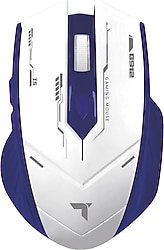 Torima TM-20 Beyaz-Mavi Şarjlı Ergonomik Optik Kablosuz Oyuncu Mouse