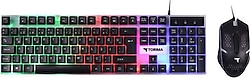 Torima TMK-03 Siyah RGB Kablolu Oyuncu Klavye Mouse Seti