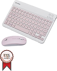 Torima TMK-04 Pembe TKL Kablosuz Klavye Mouse Seti
