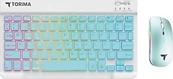 Torima TMK-09 Mavi RGB Kablosuz Klavye Mouse Seti