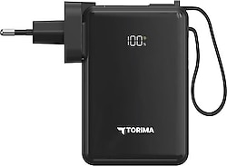 Torima TRM-1017 Siyah 10000 mAh Hızlı Şarj Powerbank