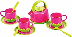 Torutoys Vakumlu Renkli 10 Parça Çay Seti