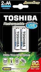 Toshiba Pil Şarj Aleti + 2000 mAh 2'li AA Kalem Pil