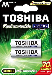 Toshiba 2600 mAh 2'li Şarjlı AA Kalem Pil