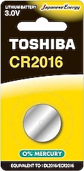 Toshiba CR2016 3V Lityum Düğme Pil