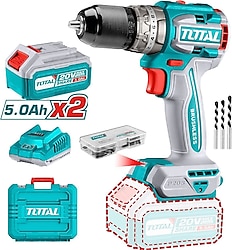 Total Tools TIDLI206028 Çift Akülü 5 Ah Darbeli Matkap