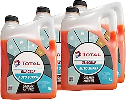 Total Glacelf Auto Supra 3 lt 4 Adet Kırmızı Antifriz
