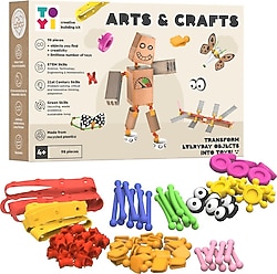 Toyi Arts Crafts 98 Parça Stem Seti ve Yaratıcı Yapı Oyuncağı