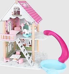 Toysilla Ahşap Kaydıraklı Oyun Evi T2013