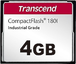 Transcend TS4GCF180I CF180I Endüstriyel Compact Flash 4 GB Hafıza Kartı