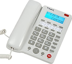 Trax TC 603 Ekranlı Kablolu Masaüstü Telefon Beyaz