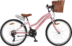 Trendbisiklet Retro Classic Pembe 21 Vites 24 Jant Kadın Şehir Bisikleti