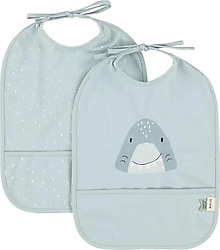 Trixie Mr. Shark 2'li Su Geçirmez Mama Önlüğü