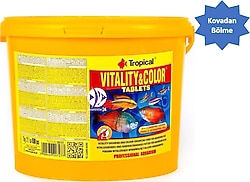 Tropical Vitality & Color Tablet 250 Adet Kovadan Bölme Balık Yemi