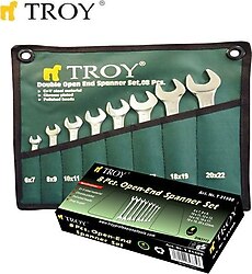 Troy 21508 Açık Ağız 8 Parça Tamir Anahtarı