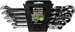 Troy 21700 5 Parça Mafsallı Cırcırlı Kombine Anahtar Seti
