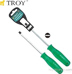Troy 22131 6x100 mm Çakmalı Düz Tornavida