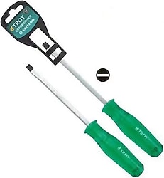 Troy 22132 6x125 mm Çakmalı Düz Tornavida