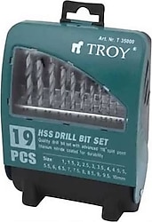 Troy 35000 19 Parça HSS Matkap Ucu Seti
