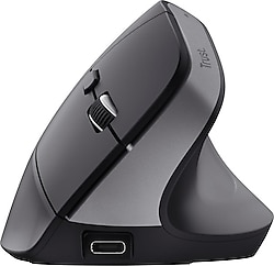 Trust 25146 Bayo+ Dikey Şarjlı Sessiz Ergonomik Optik Kablolu/Kablosuz Mouse
