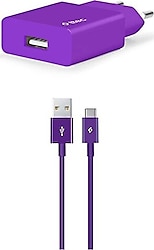 Ttec SmartCharger 2SCS20CMR Type-C Kablolu Mor Şarj Aleti