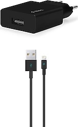 Ttec SmartCharger 2SCS20LS Şarj Aleti ve 2.1A Lightning Kablo Siyah