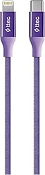 Ttec AlumiCable 1.5 m 2DK41MR Type-C to Lightning Şarj Kablosu Mor