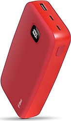 Ttec ChargeUp Pro LCD 2BB213GK Kırmızı 20000 mAh Hızlı Şarj Powerbank