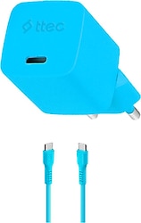 Ttec SmartCharger 2SCG20CNM 20 W Mavi Type-C Kablolu Hızlı Şarj Aleti