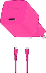 Ttec SmartCharger 2SCG20CNP 20 W Pembe Type-C Kablolu Hızlı Şarj Aleti