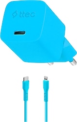 Ttec SmartCharger 2SCG20LNM 20 W Mavi Lightning Kablolu Hızlı Şarj Aleti