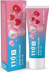 TTO X Çilek Aromalı 50 ml Çocuk Diş Macunu