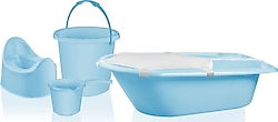 Tuffex 5'li Banyo Tuvalet Seti Mavi